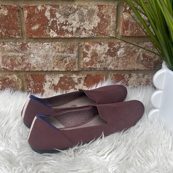 Rothy's Brown Round Toe Slip On Flat Women's Loafer Shoes Size 8.5 - Picture 4 of 6